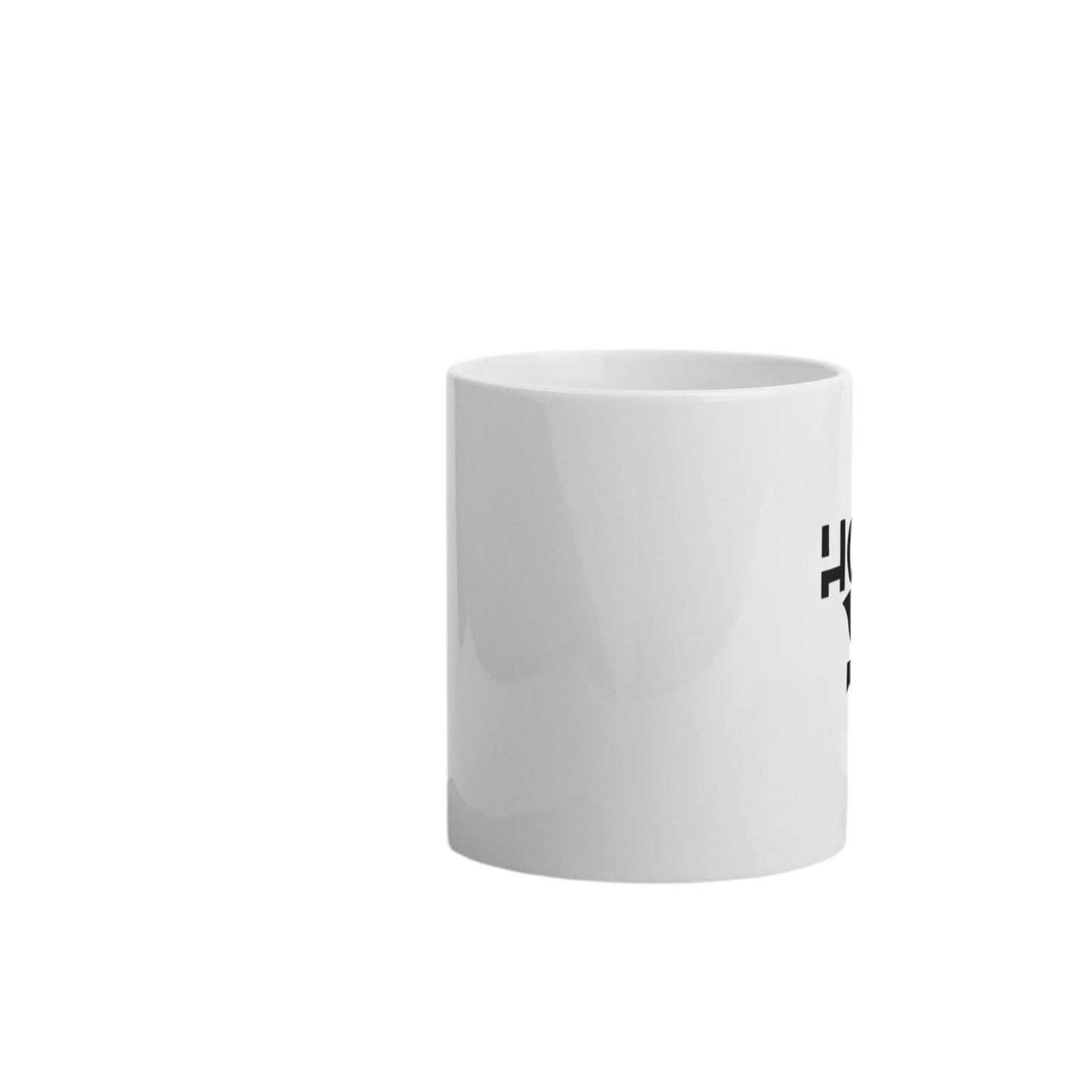 White glossy Hope mug