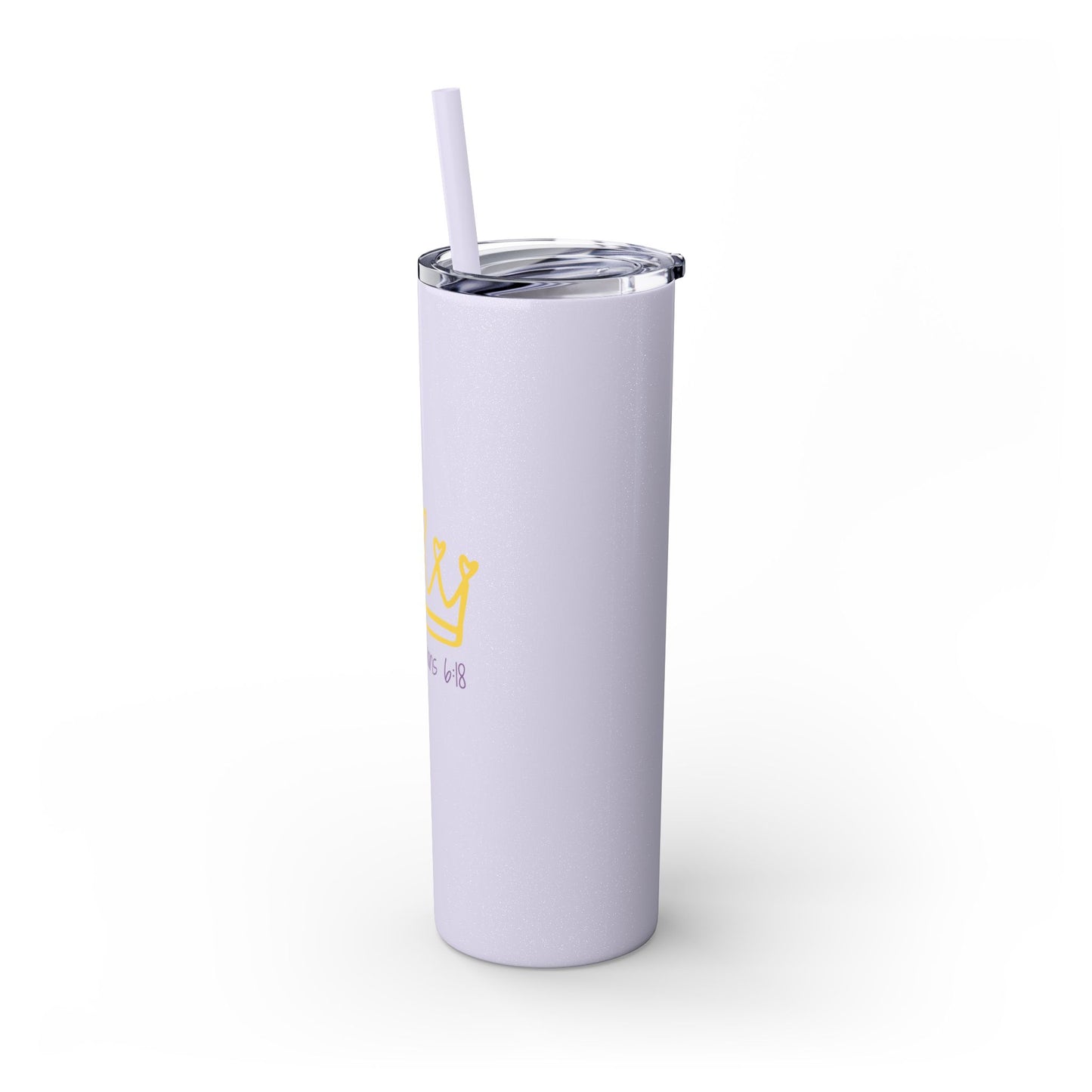 Inspirational Skinny Tumbler with Straw - 20oz, Corinthians Design