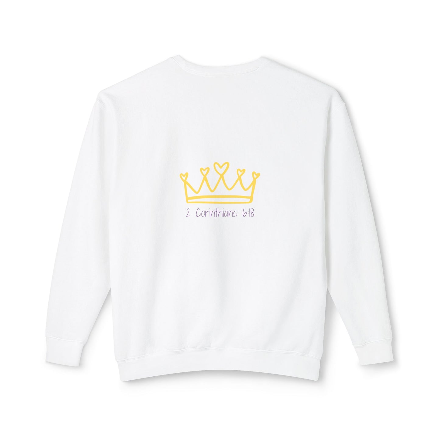 Unisex Lightweight Crewneck Sweatshirt - 'Daughter of the Most High King' Inspirational Design