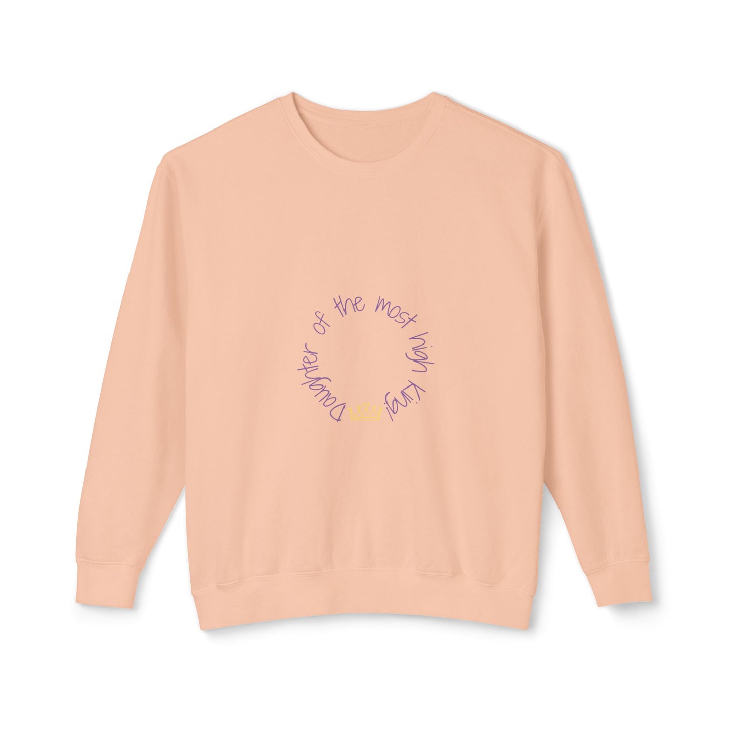 Unisex Lightweight Crewneck Sweatshirt - 'Daughter of the Most High King' Inspirational Design