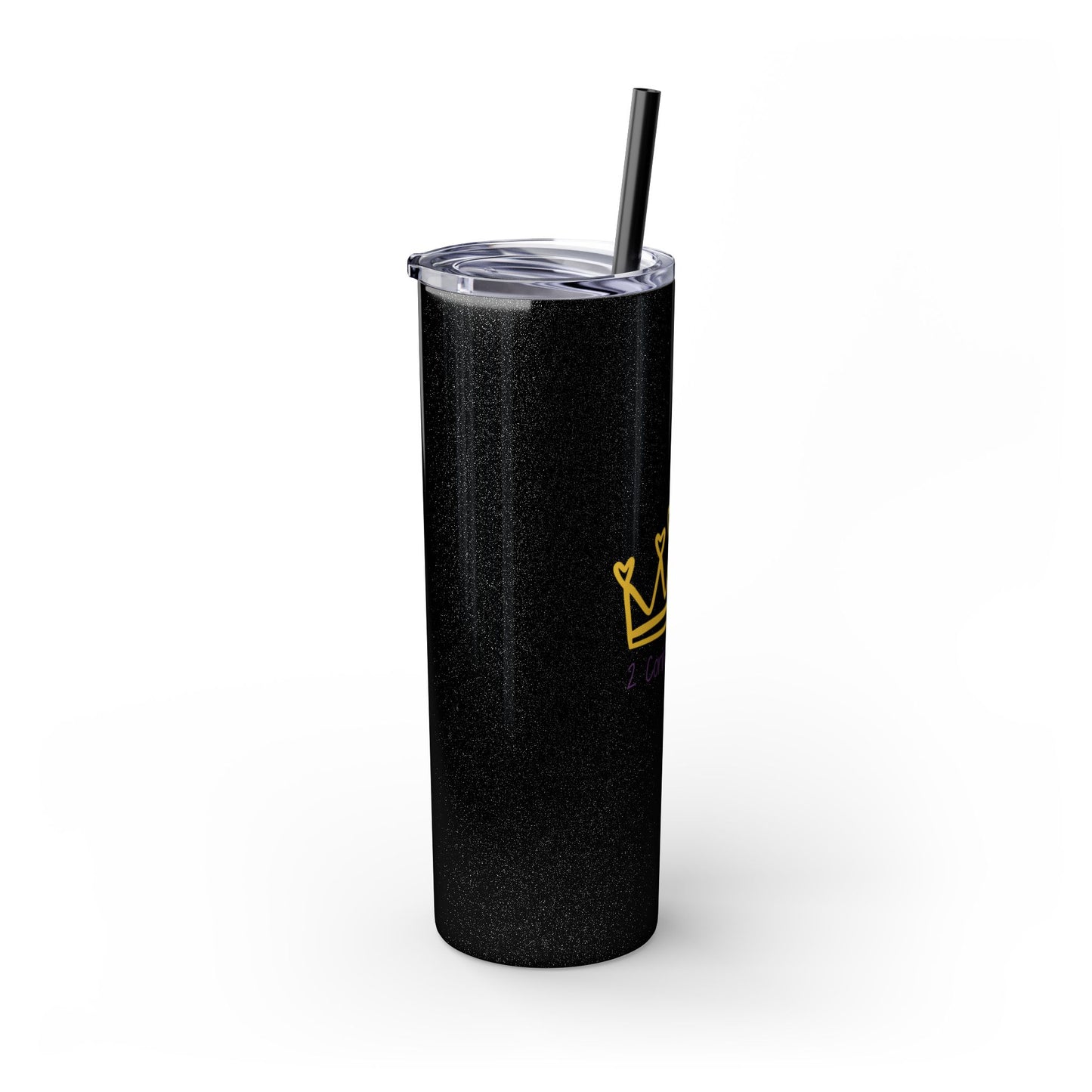 Inspirational Skinny Tumbler with Straw - 20oz, Corinthians Design