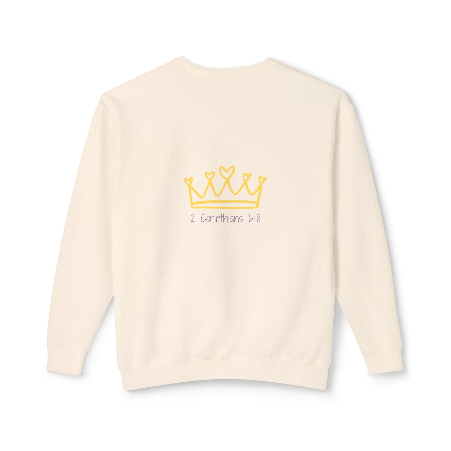 Unisex Lightweight Crewneck Sweatshirt - 'Daughter of the Most High King' Inspirational Design