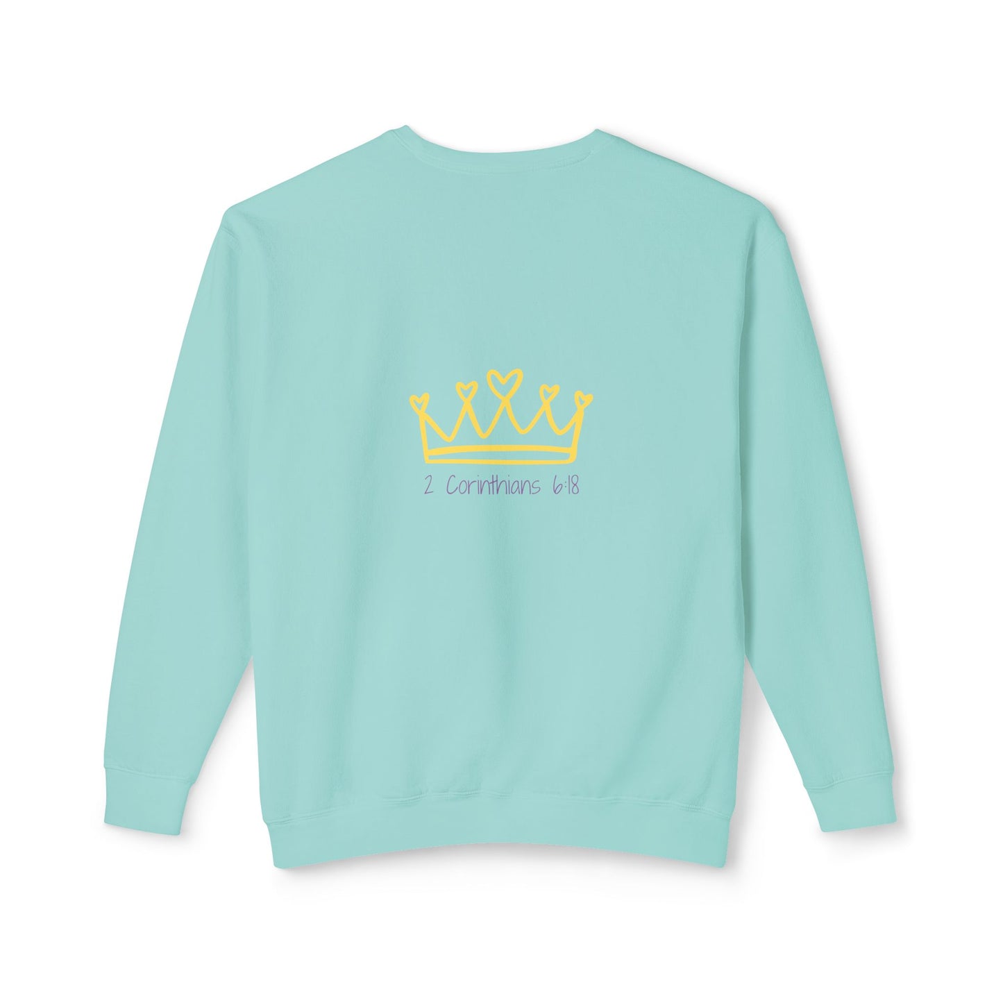 Unisex Lightweight Crewneck Sweatshirt - 'Daughter of the Most High King' Inspirational Design
