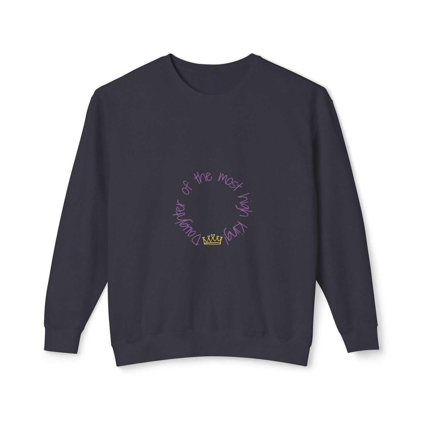 Unisex Lightweight Crewneck Sweatshirt - 'Daughter of the Most High King' Inspirational Design