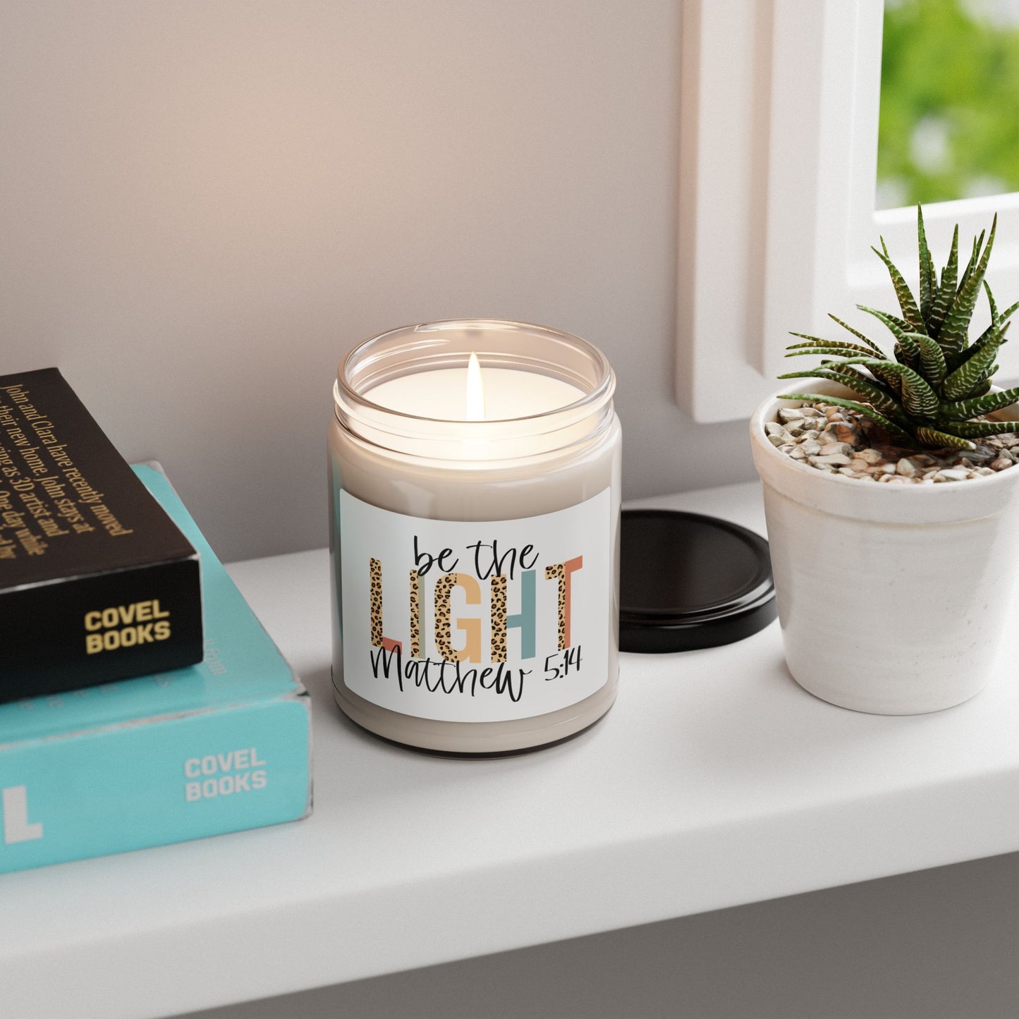 Inspirational Scented Soy Candle - "Be the Light" - 9oz