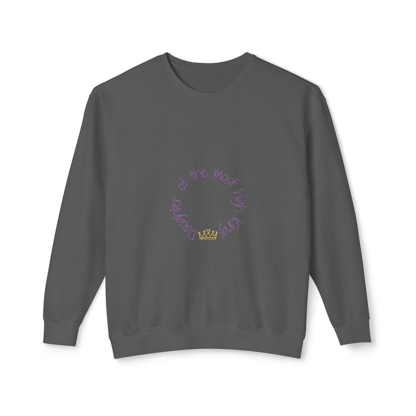 Unisex Lightweight Crewneck Sweatshirt - 'Daughter of the Most High King' Inspirational Design