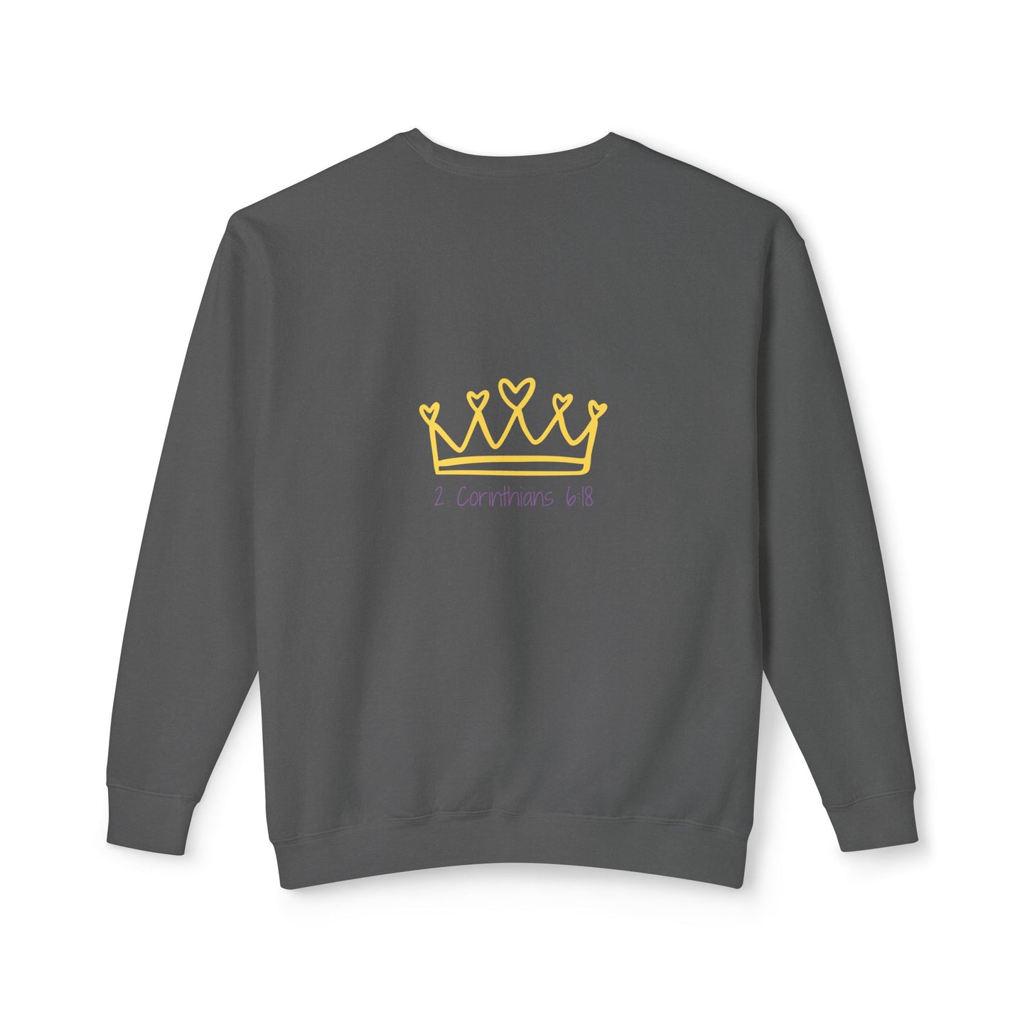 Unisex Lightweight Crewneck Sweatshirt - 'Daughter of the Most High King' Inspirational Design