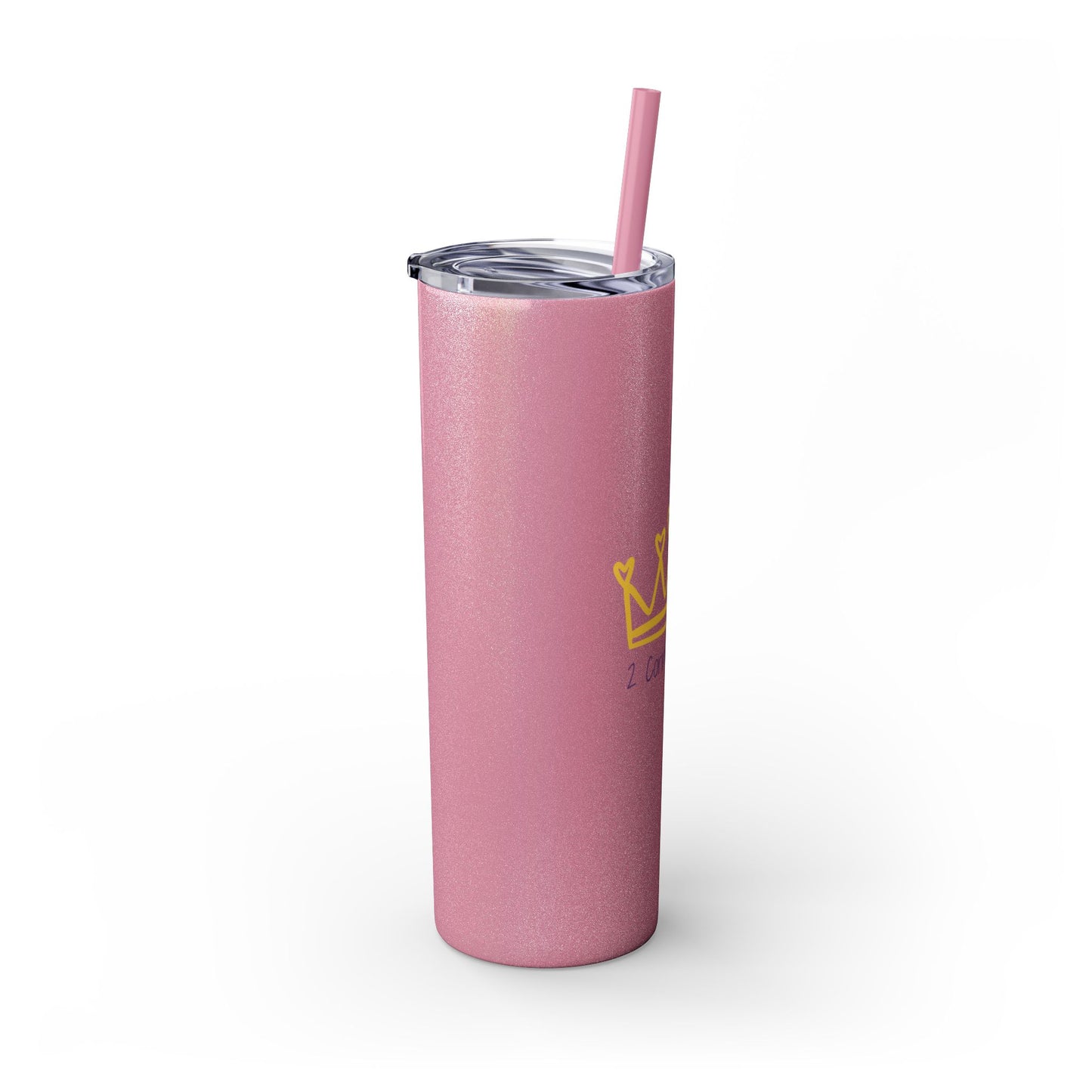 Inspirational Skinny Tumbler with Straw - 20oz, Corinthians Design
