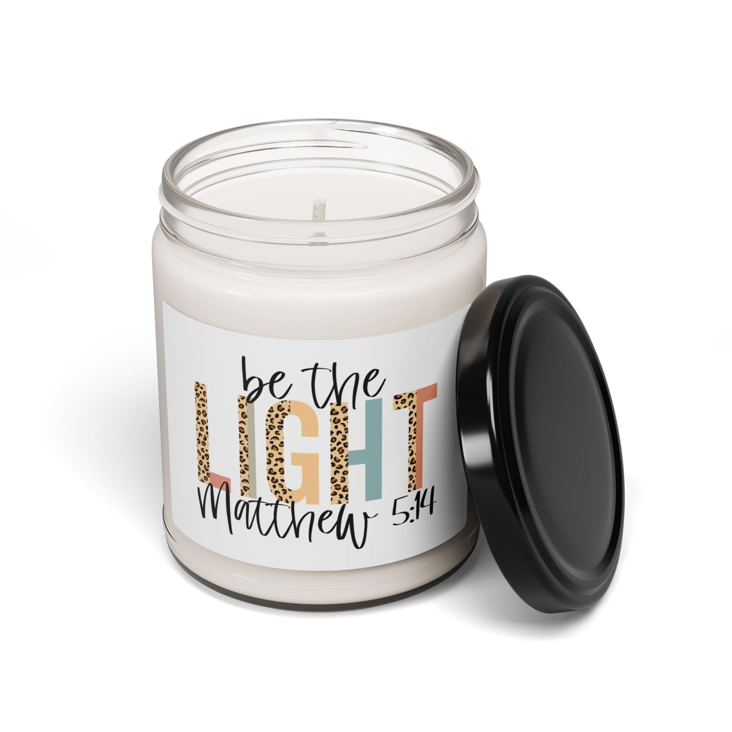 Inspirational Scented Soy Candle - "Be the Light" - 9oz