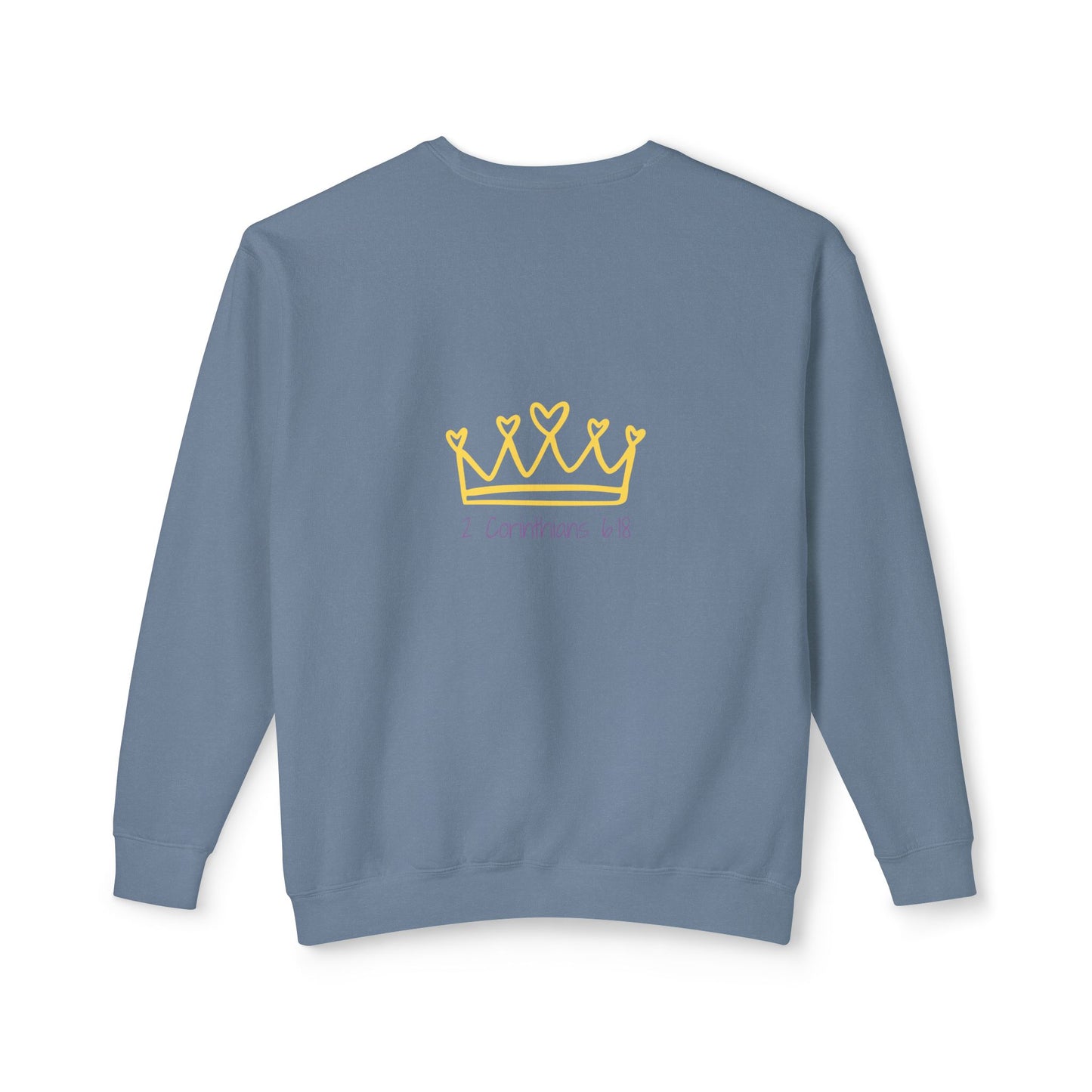 Unisex Lightweight Crewneck Sweatshirt - 'Daughter of the Most High King' Inspirational Design