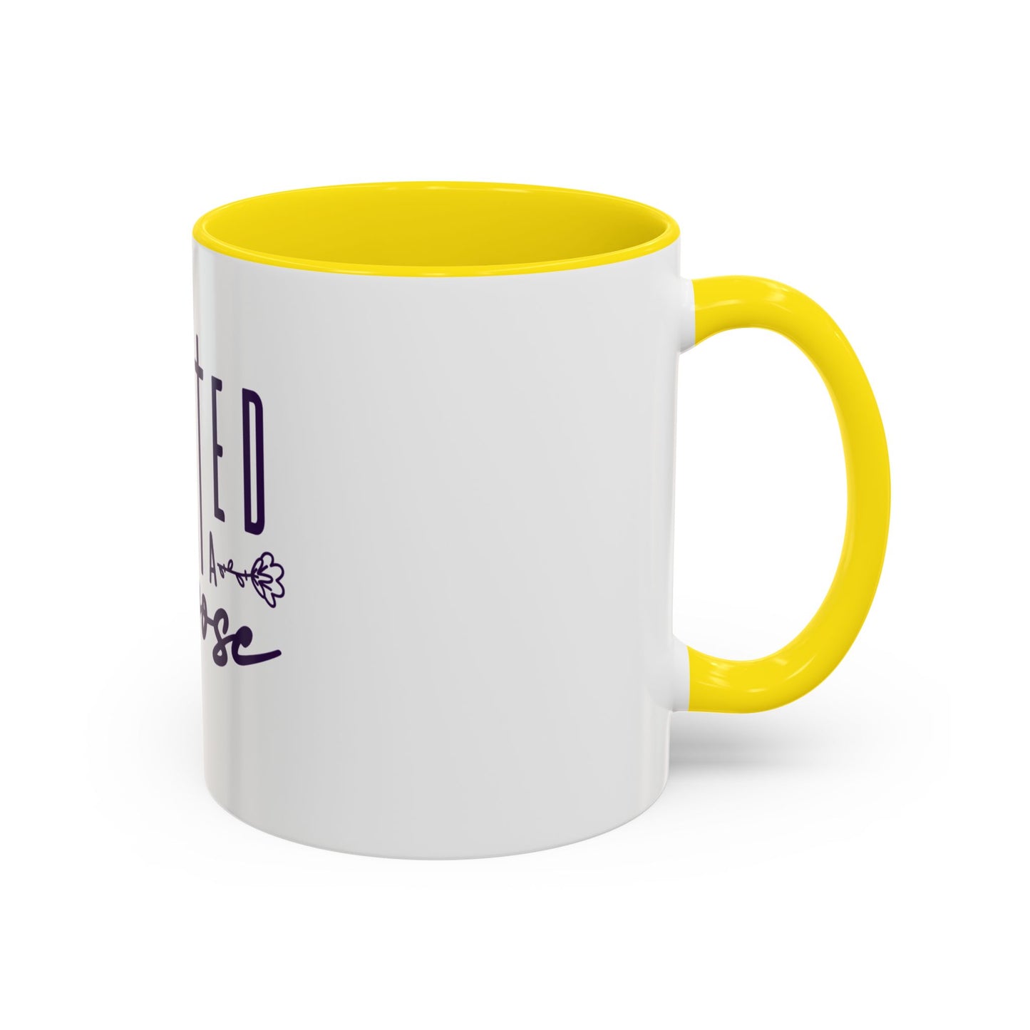 Inspirational Accent Coffee Mug - "Created with a Purpose" - 11oz & 15oz Options