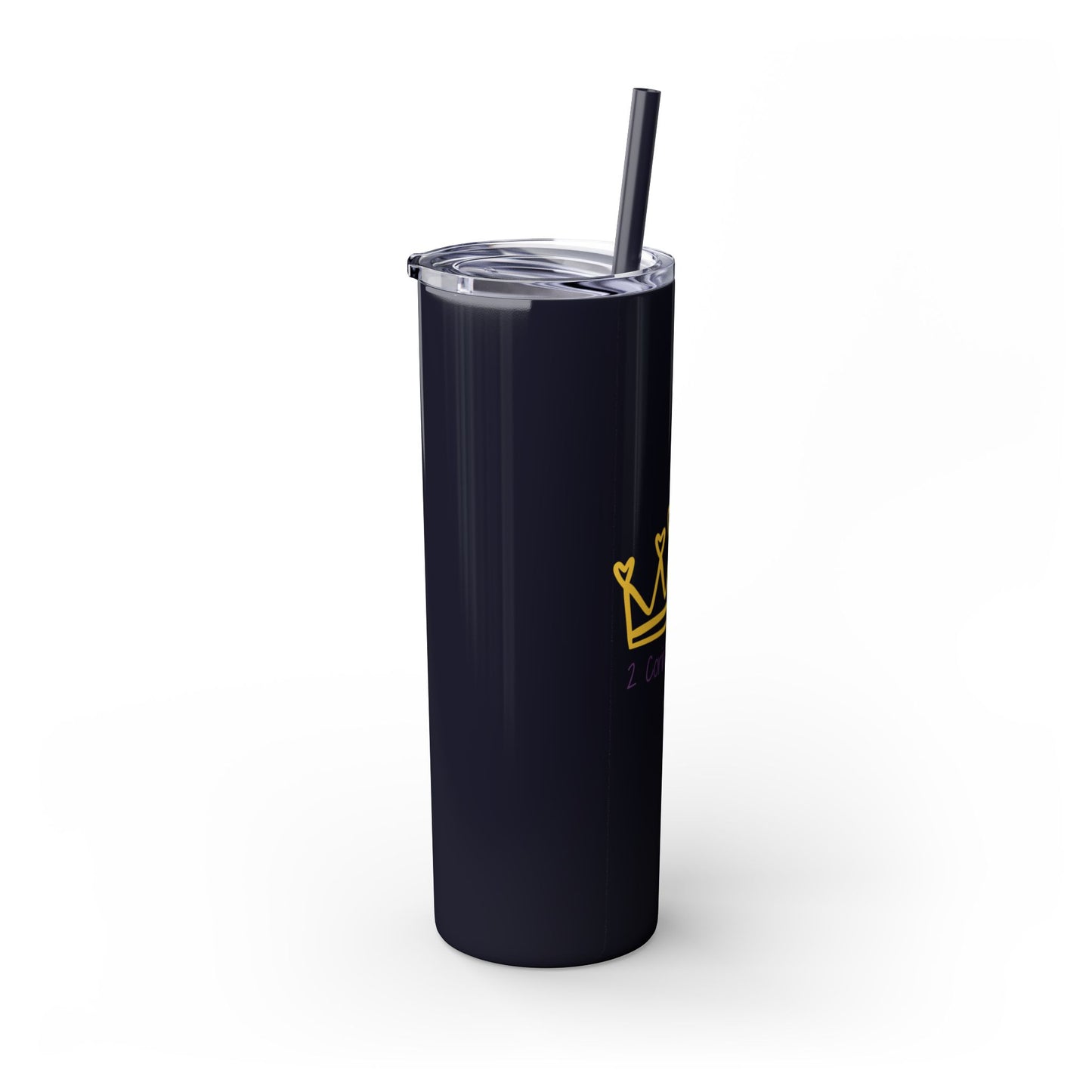 Inspirational Skinny Tumbler with Straw - 20oz, Corinthians Design