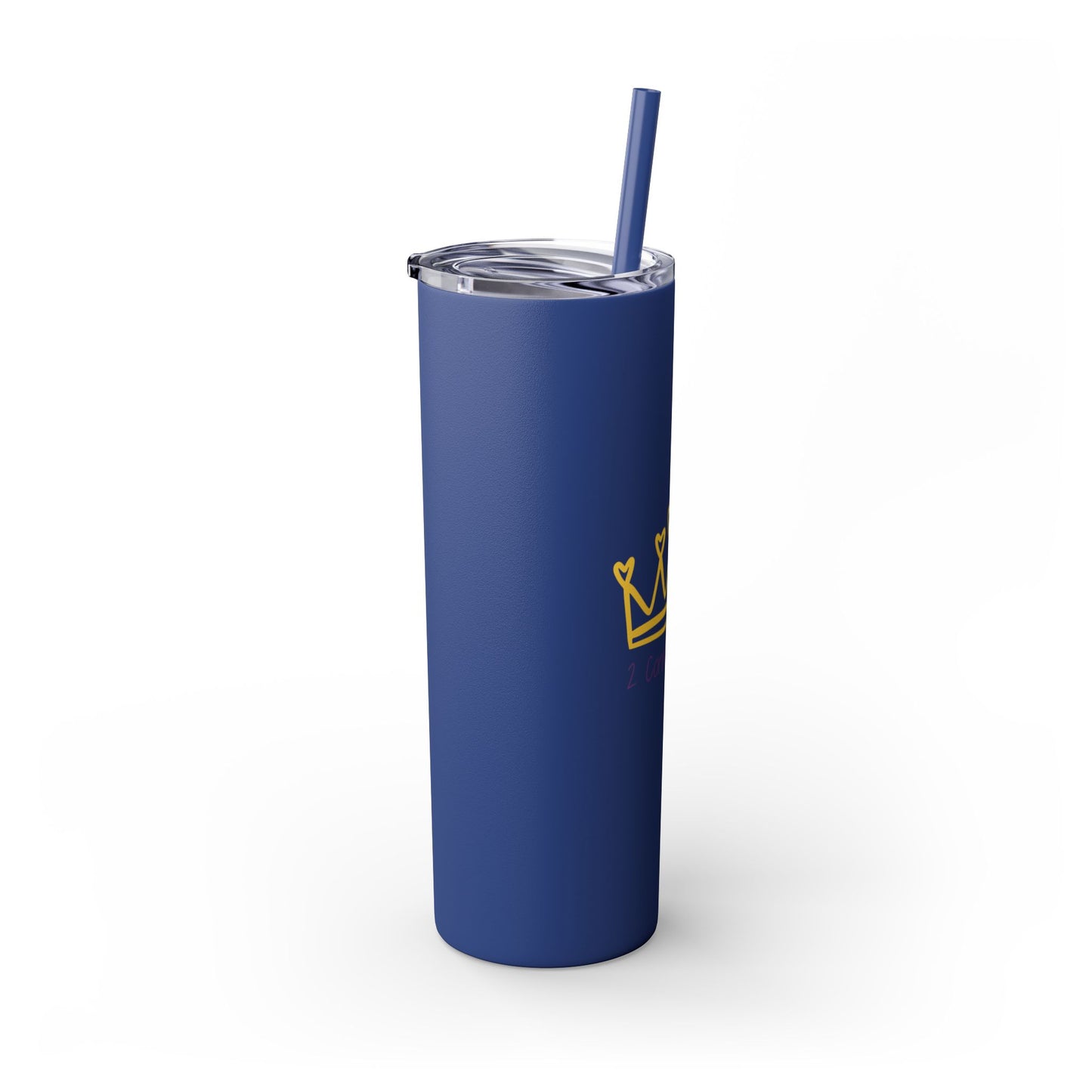 Inspirational Skinny Tumbler with Straw - 20oz, Corinthians Design