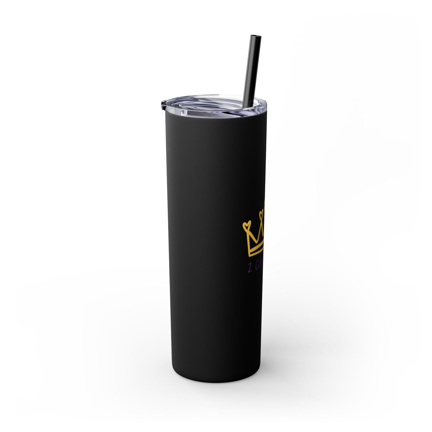 Inspirational Skinny Tumbler with Straw - 20oz, Corinthians Design