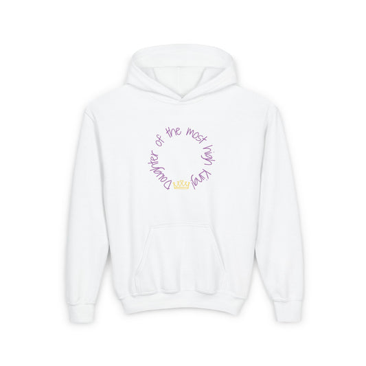 Daughter of the most high King Youth Heavy Blend Hooded Sweatshirt