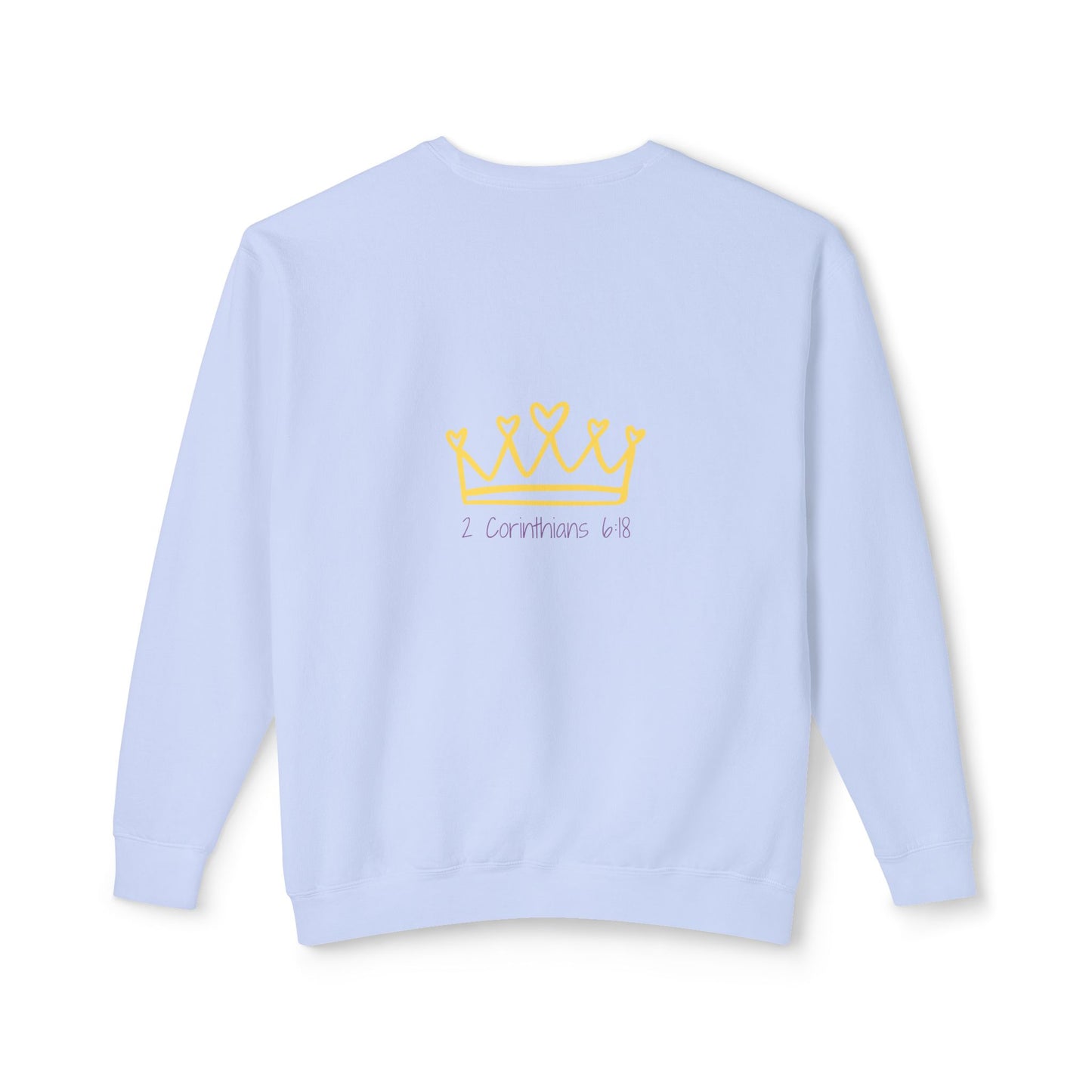 Unisex Lightweight Crewneck Sweatshirt - 'Daughter of the Most High King' Inspirational Design