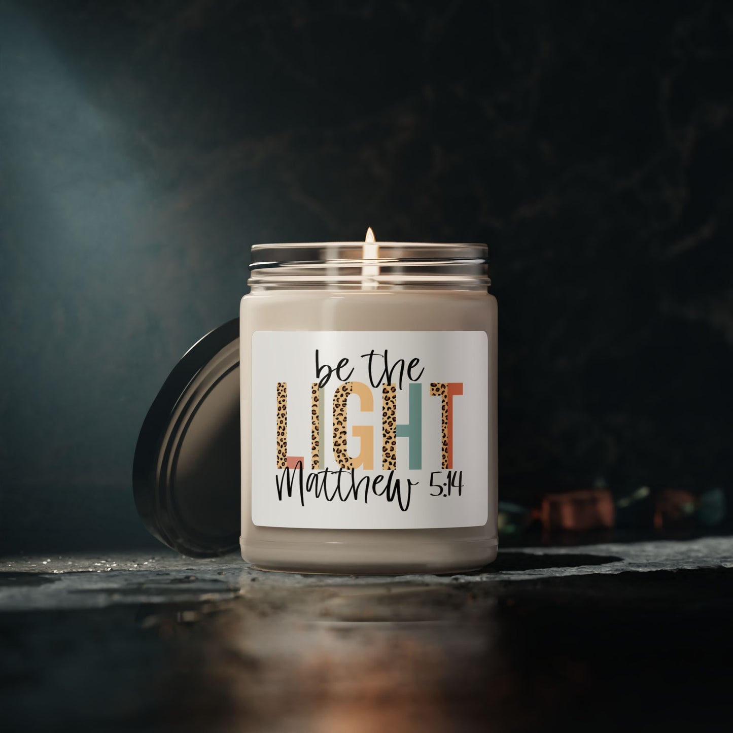 Inspirational Scented Soy Candle - "Be the Light" - 9oz