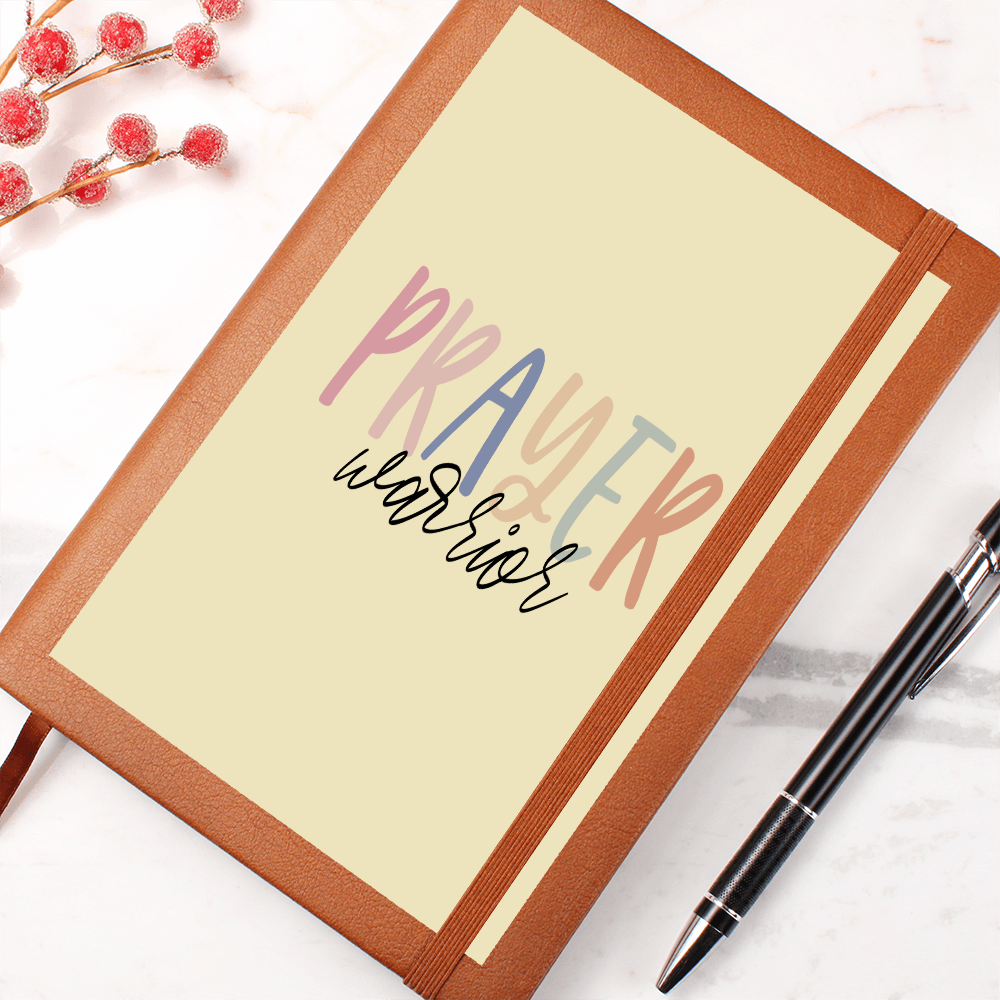 Prayer Warrior- Graphic Leather Journal