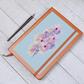 Graphic Leather Journal-Flowers